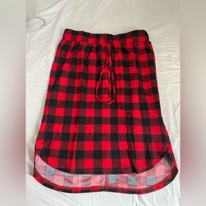 Tickled Teal Buffalo Check Midi Skirt